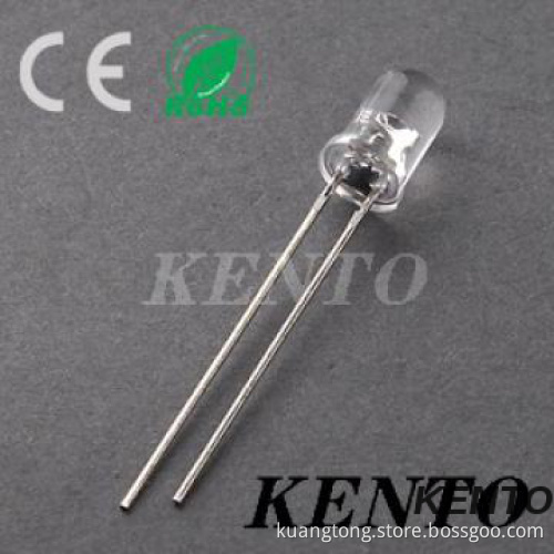 2013 new Water Clear 5mm DIP Red Long legs round type super bright LED